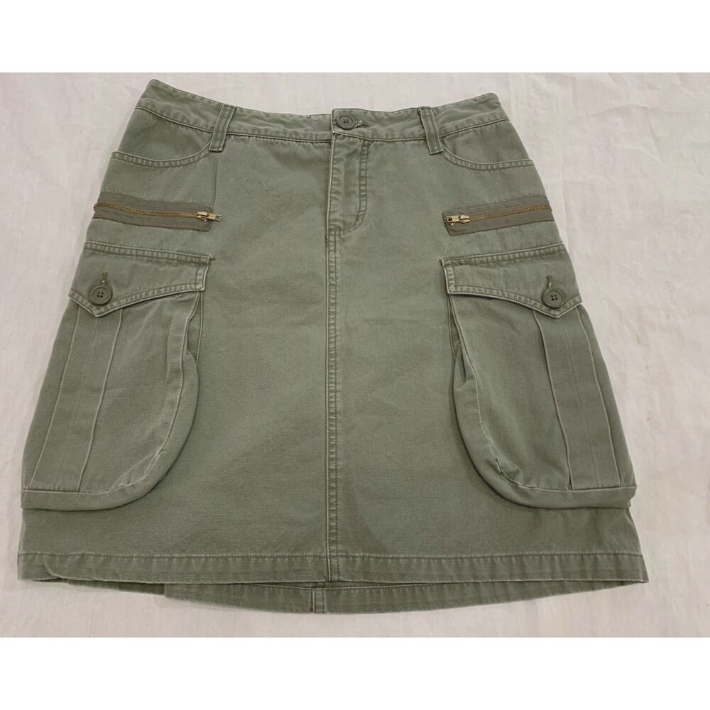 MOSSIMO WOMENS CARGO COTTON SKIRT SIZE 7